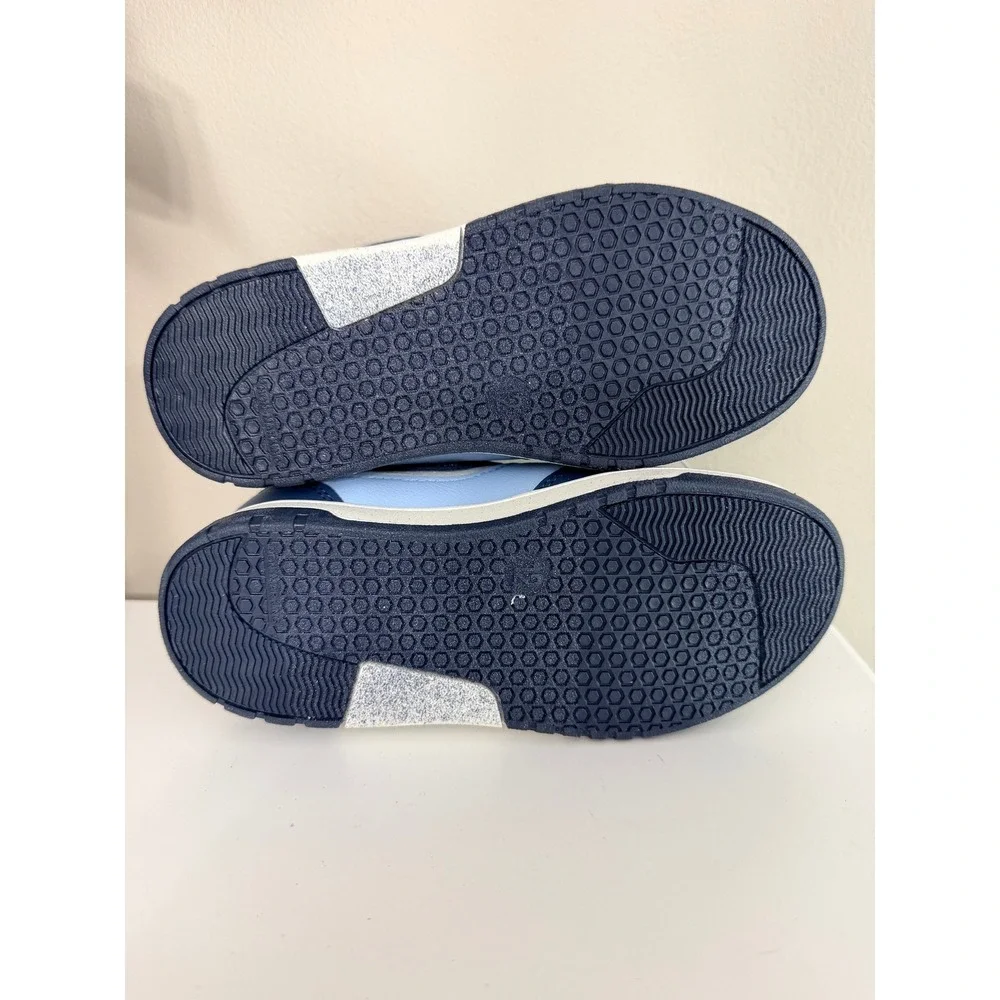 Cat & Jack Sneakers Boys Size 12 Blue White Hook Loop Casual Shoes NWT